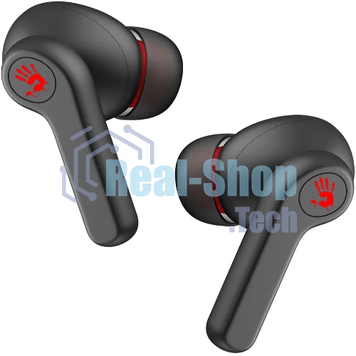 Наушники TWS A4Tech Bloody M30 черный/красный, внутриканальные, Bluetooth, до 22 ч