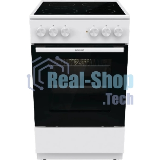 Плита электрическая Gorenje GEC5A41WG белый, конфорок 4 электрических, духовка 62 л, 50 см x 85 см x 59.4 см