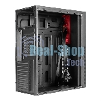 Компьютерный корпус Miditower ExeGate AA-443-UNS450 (ATX, БП UNS450 с вент. 12см, 2хUSB+HD Audio, черный)