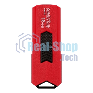 Флешка USB Smartbuy STREAM Red (SB16GbST-R3), 16Gb, USB 3.0, R/W 75/30, красный/черный
