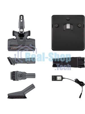 Пылесос вертикальный Polaris IQ Home PVCS 4070 графит/серый, питание от аккумулятора, 200 Вт, уборка сухая/влажная, пылесборник 0.3 л