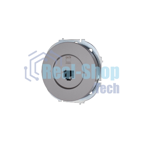 Розетка компьютерная СП OSEN RJ45 кат.6 механизм серый матовый LEZARD 743-7488-140