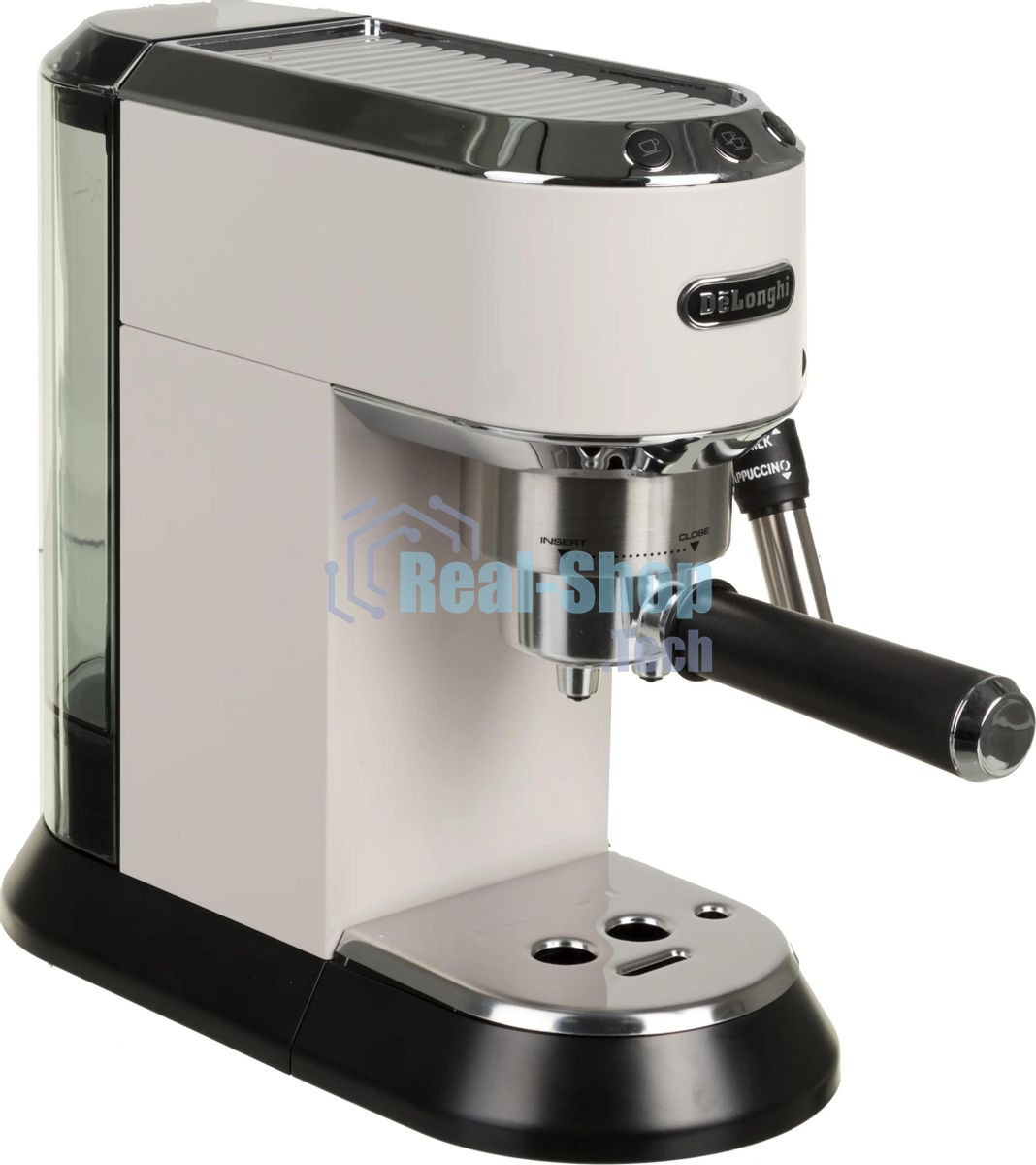 Кофеварка эспрессо DeLonghi EC685.W белый, исп. кофе - молотый/чалды, 1.1 л, 1350 Вт, 15 бар