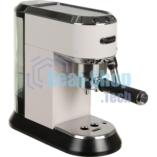 Кофеварка эспрессо DeLonghi EC685.W белый, исп. кофе - молотый/чалды, 1.1 л, 1350 Вт, 15 бар