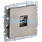 Розетка компьютерная IEK BRITE РК10-БрШ RJ45 кат.5E шампань