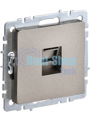 Розетка компьютерная IEK BRITE РК10-БрШ RJ45 кат.5E шампань