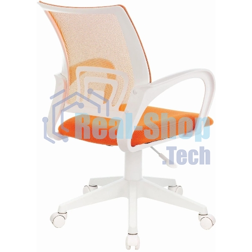Кресло Бюрократ CH-W695NLT TW-38-3 TW-96-1 оранжевый, сетка/ткань, 120 кг, механизм качания
