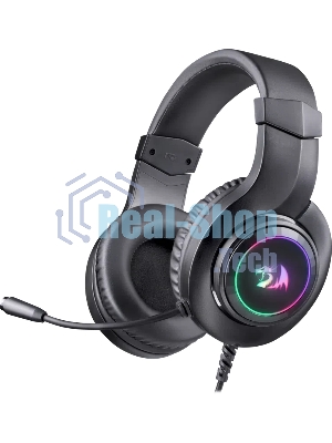 Гарнитура Redragon Hylas чёрный, проводная, USB, подсветка