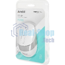Мышь беспроводная A4Tech Fstyler FG10S белый/серый, 2000 dpi, радиоканал, USB, кнопки - 4