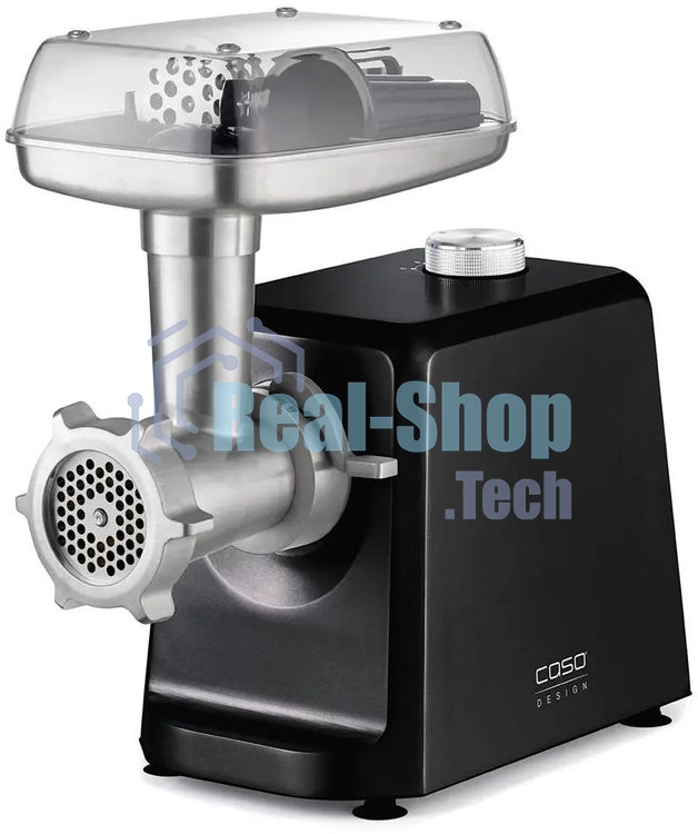 Мясорубка электрическая CASO FW 2500 чёрный, 2500 Вт, 2.5 кг/мин, реверс, насадки - 5