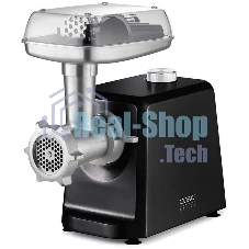 Мясорубка электрическая CASO FW 2500 чёрный, 2500 Вт, 2.5 кг/мин, реверс, насадки - 5