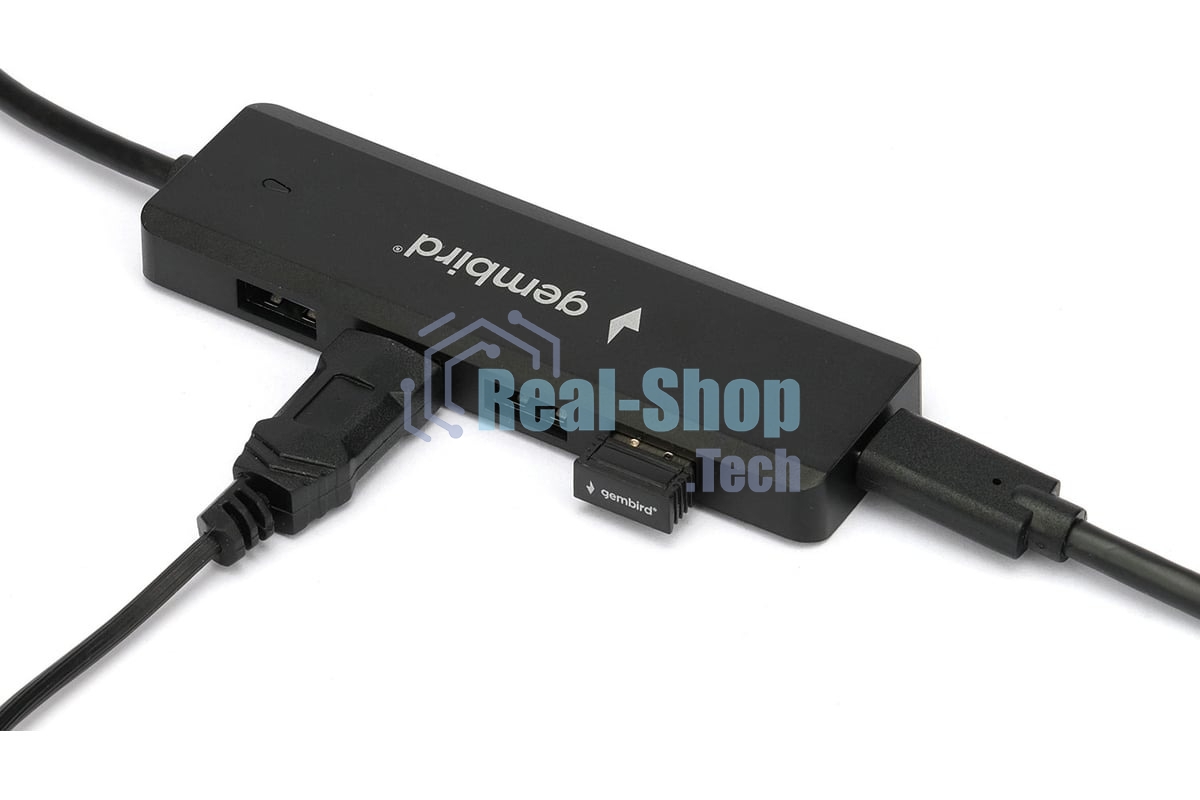 USB-концентратор Gembird UHB-C424, USB Type-C, USB 4 порта, USB Type-C