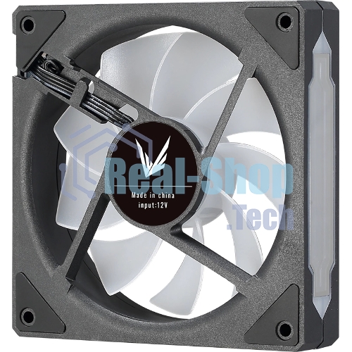 Вентилятор для корпуса Aerocool/Formula Floe 12BK ARPW ARGb черный, 120 мм, 1500 об/мин, 26.8 дБ, 4 pin