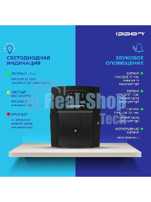 Источник бесперебойного питания Ippon Back Basic 1500 Euro / 1500 ВА / 900 Вт / 4 x CEE 7 (евророзетка)