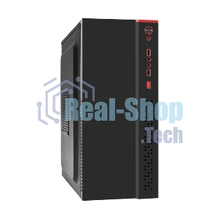 Компьютерный корпус Miditower ExeGate AA-443-UNS450 (ATX, БП UNS450 с вент. 12см, 2хUSB+HD Audio, черный)