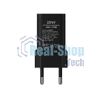Сетевое зарядное устройство Maxvi A354PD Type-C 20W PD3.0 + USB 2.4A, черный