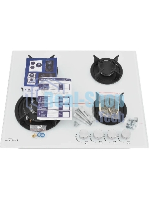 Варочная панель газ ZUGEL ZGH603W, белая