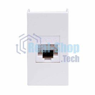 Розетка компьютерная DKC Viva 45058 RJ-45 кат.6, неэкранированная, 8P8C, Hyperline, Dual IDC, белая, 1 модуль