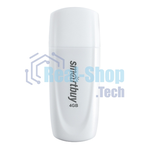 Флешка USB Smartbuy Scout White (SB004Gb2SCW), 4Gb, USB 2.0, R/W 12/5, белый