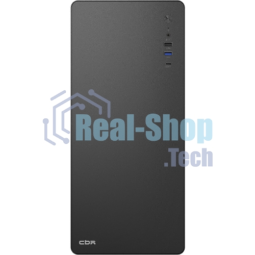 Компьютерный корпус CBR ATX Miditower U500, без БП, 1хUSB 3.0 Type-C, 1хUSB 3.0, 1хUSB 2.0, HD Audio+Mic, черный [PCC-ATX-U500-WPSU