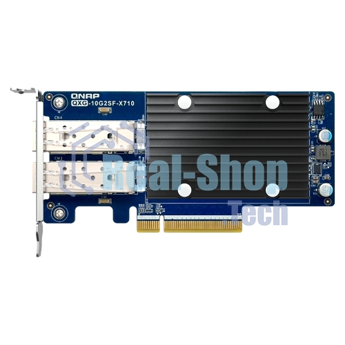 Сетевая карта QNAP Expansion Card QXG-10G2SF-X710 PCIe Gen3 x8 2x10GbE(SFP+)