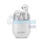 Наушники беспроводные внутриканальные с микрофоном SVEN E-727BT белый Bluetooth