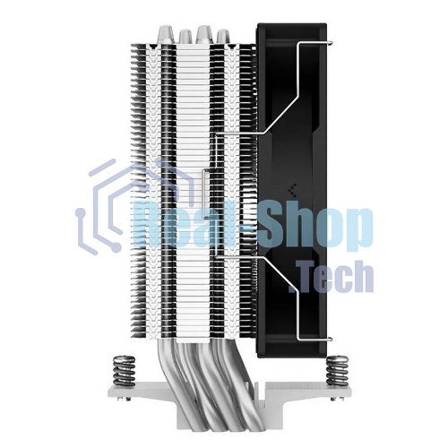Кулер для процессора DEEPCOOL AG400 черный, 120 мм, алюминий/медь, 2000 об/мин, 31.6 дБ, 4 pin, 220 Вт, 150 мм