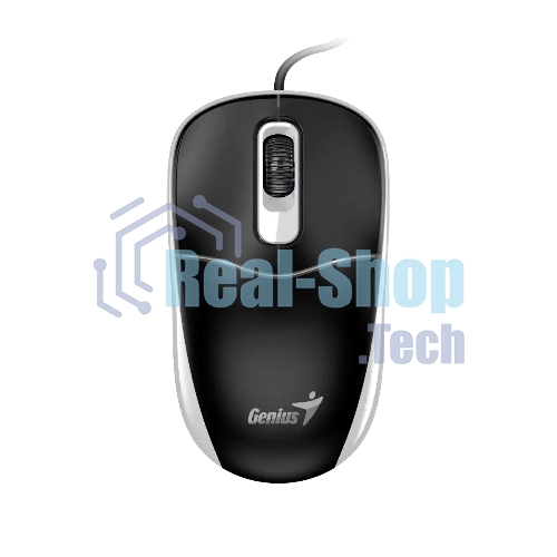 Мышь проводная Genius DX-111 черно-серый, 1200 dpi, USB, кнопки - 3
