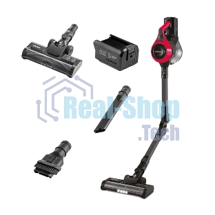 Пылесос вертикальный Zelmer STICK ZSVC511DF черный/красный, питание от аккумулятора, 130 Вт, уборка сухая, пылесборник 0.8 л