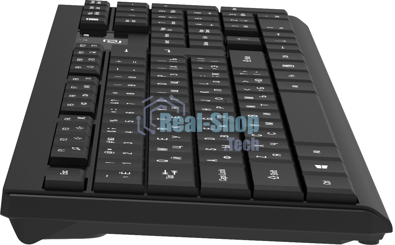 Комплект клавиатура+мышь Oklick S269W беспроводной, USB, 1600 DPI, чёрный