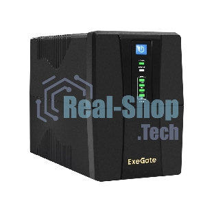 Источник бесперебойного питания ExeGate SpecialPro UNB-600.LED.AVR.4C13.RJ.USB 600VA/360W, LED, AVR, 4*C13, RJ45/11, USB, черный