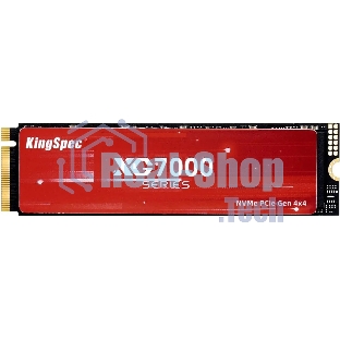 Накопитель SSD KingSpec XG7000, 1Tb, PCIe 4.0 x4, M.2 2280, NVMe, R/W 7400/6600