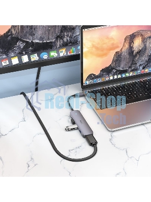 USB-концентратор Hoco HB27, USB Type-C, HDMI/PD/USB 3.0/USB 2.0, USB Type-C
