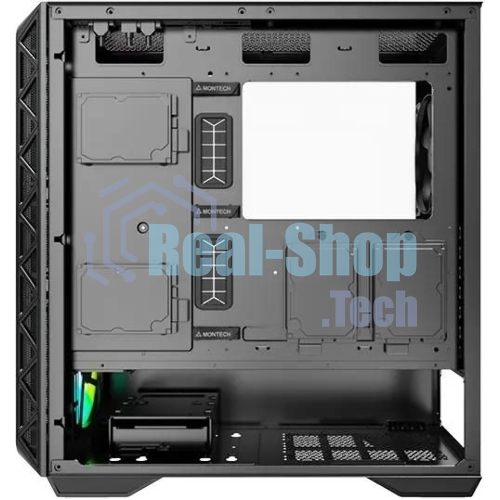 Компьютерный корпус Montech AIR 903 MAX черный без БП ATX 3x140мм 2xUSB3.0 1xUSB3.1 audio bott PSU