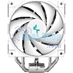 Устройство охлаждения(кулер) Deepcool AK400 Digital SE Wh ARGb Soc-AM5/AM4/1200/1700/1851 белый 4-pin 19-28dB Al+Cu LCD 220W 812gr Ret (R-AK400-WHADMN-GJD)
