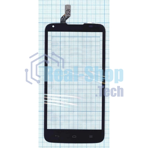 Сенсорное стекло (тачскрин) для Huawei Ascend G710, черное