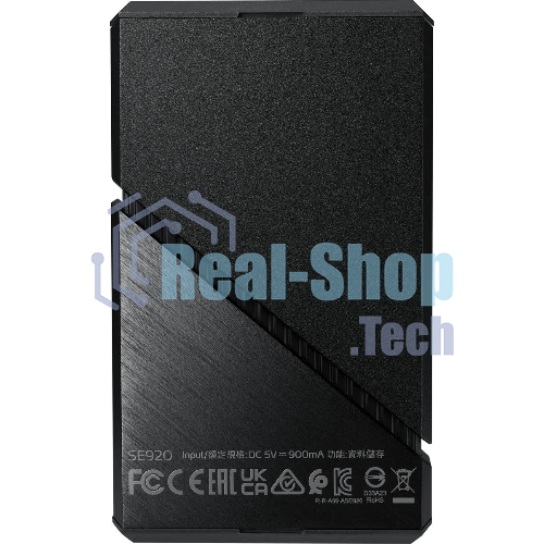 Внешний SSD ADATA SE920, 2Tb, USB 4 Type-C, R/W 3800/3700, черный