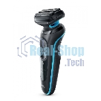 Электробритва Braun 51-M1000s черный/голубой