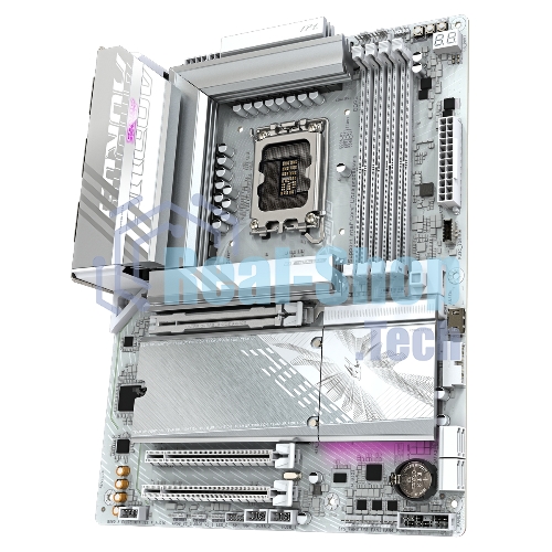 Материнская плата Gigabyte B860 AORUS ELITE WIFI7 ICE, LGA 1851, Intel B860, 4xDDR5, 4xSATA, 3xM.2, 1xPCIe 5.0 x16, 2xPCIe 4.0 x1, 1xHDMI, 2xDP, 1x 2.5Gb LAN, 6xUSB-A 3.2, 1xUSB-C 3.2, 4xUSB-A 2.0, 2x3.5 мм, 7.1, ATX