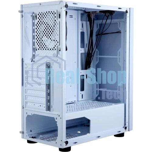 Компьютерный корпус AeroCool/Formula CL-3302W RGb белый без БП ATX 2xUSB 2.0 1xUSB 3.0 audio bott PSU