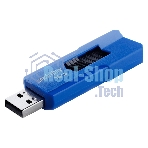 Флешка USB Smartbuy STREAM Blue (SB16GbST-B), 16Gb, USB 2.0, R/W 25/15, синий/черный
