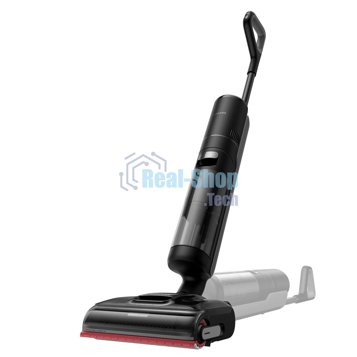 Пылесос вертикальный Dreame Wet and Dry Vacuum H15S черный, питание от аккумулятора, 400 Вт, уборка сухая/влажная, пылесборник 0,7 л