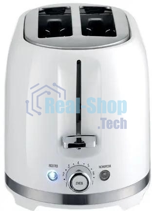 Тостер Centek CT-1432 белый, 850 Вт, 2 слота