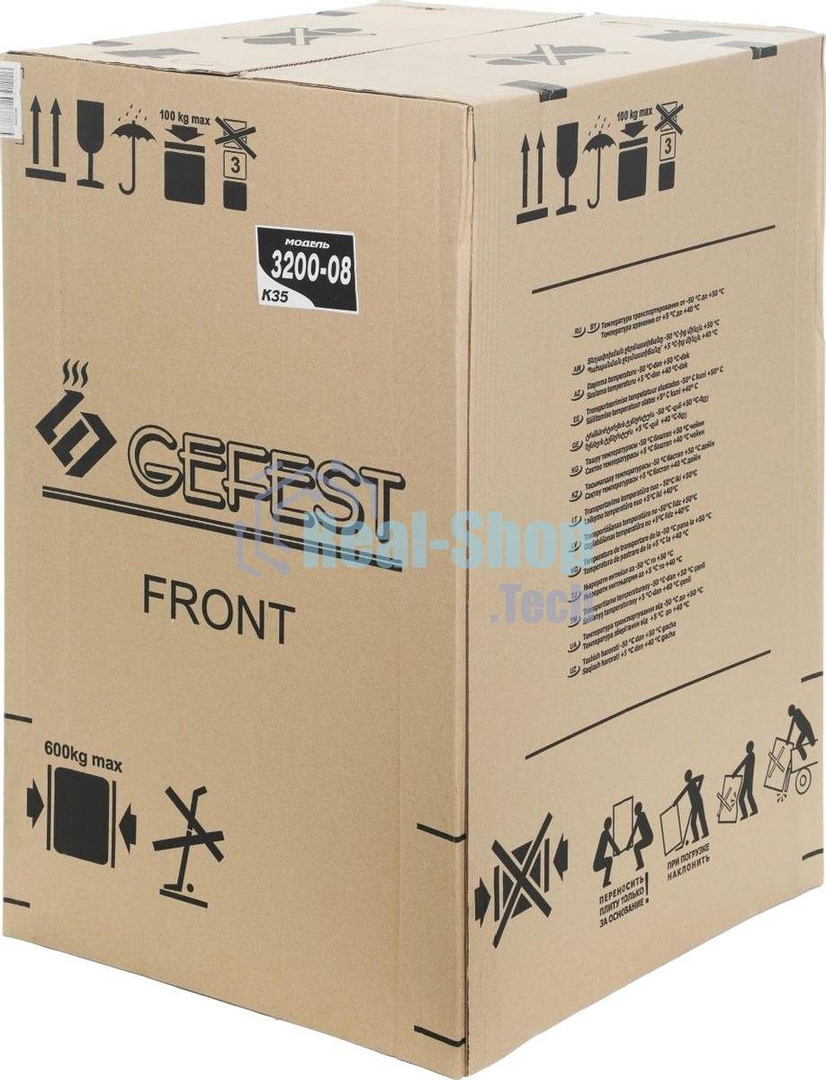Плита газовая Gefest ПГ 3200-08 К35 белый, конфорок 4 шт, духовка 42 л, 50 см x 85 см x 53 см