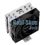 Кулер для процессора DEEPCOOL AG400 черный, 120 мм, алюминий/медь, 2000 об/мин, 31.6 дБ, 4 pin, 220 Вт, 150 мм