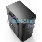 Компьютерный корпус CBR mATX Minitower MX10, c БП PSU-ATX400-08EC (400W/80мм), 2*USB 2.0, HD Audio+Mic, черный