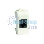 Розетка телефонная DKC Brava 76120B RJ12, 6P6C, 1 мод. белая