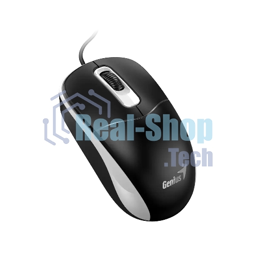 Мышь проводная Genius DX-111 черно-серый, 1200 dpi, USB, кнопки - 3