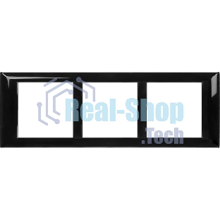 Рамка-суппорт 6мод. Avanti для In-liner Front черный ДКС 4402916