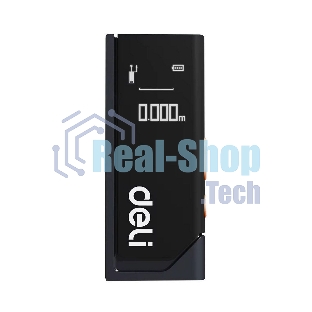 Лазерный дальномер Deli DL331150 Home Series черный; диапазон измерений 0,05~50м, точность измерения ±3мм, 370 мАч, OLED дисплей, Type-C, вес 48 грамм, эксклюзивный дизайн